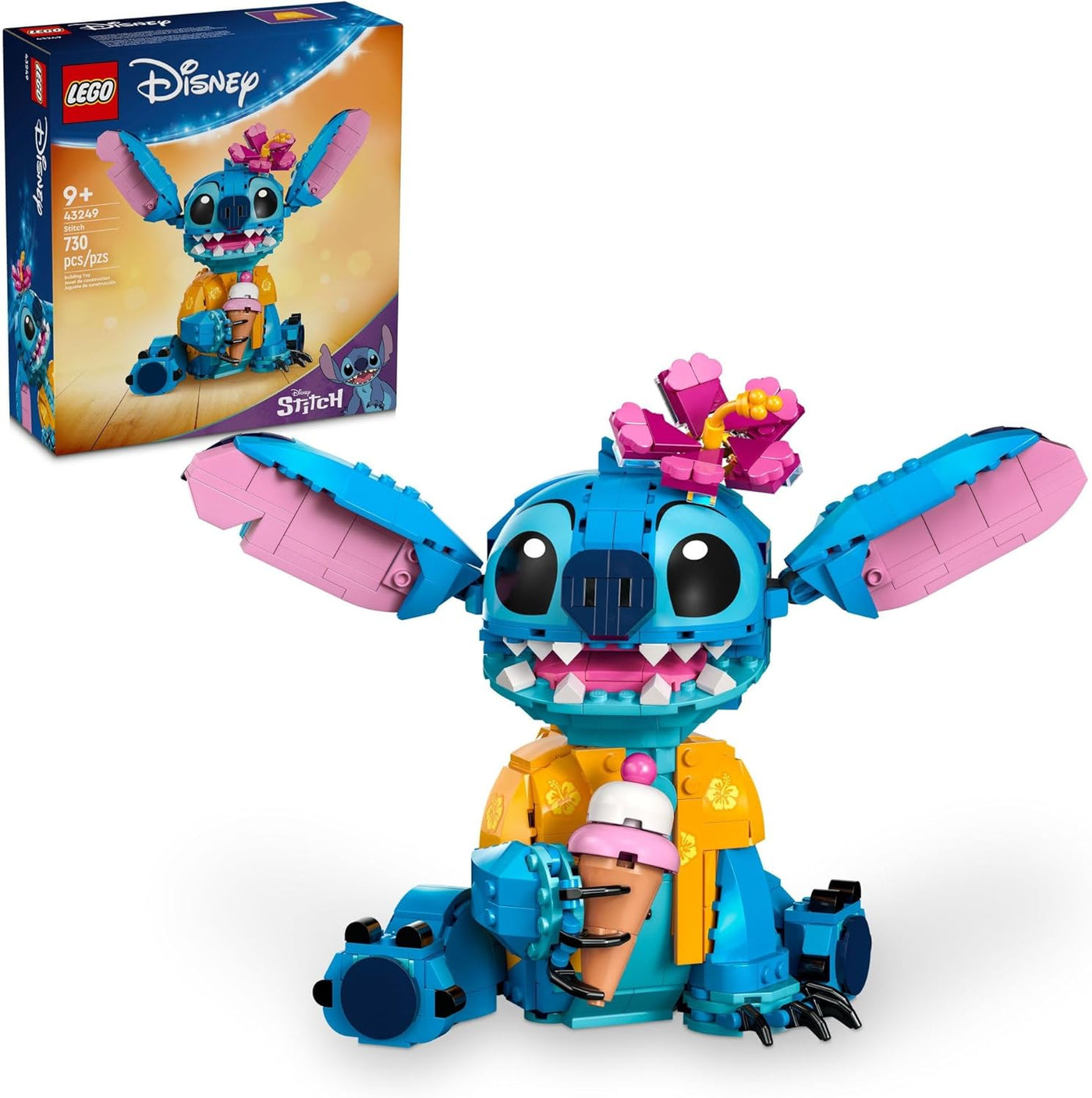 Kit de Construcción de Juguete LEGO Disney Stitch, Juguete Disney p...