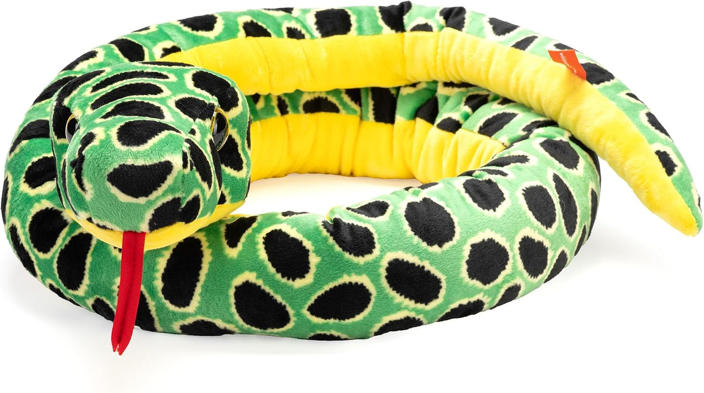 Wild Republic Serpiente anaconda de gran cabeza de 70 pulgadas de p...