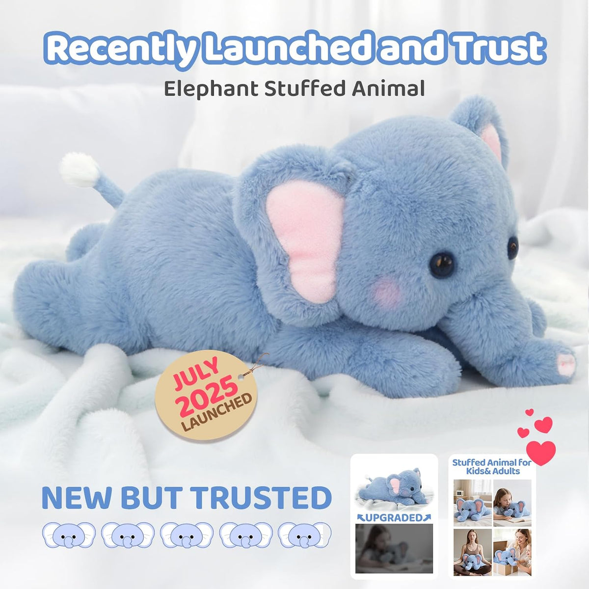 Mewaii Animales de Peluche Ponderados con Almohadilla Calentable Mi...