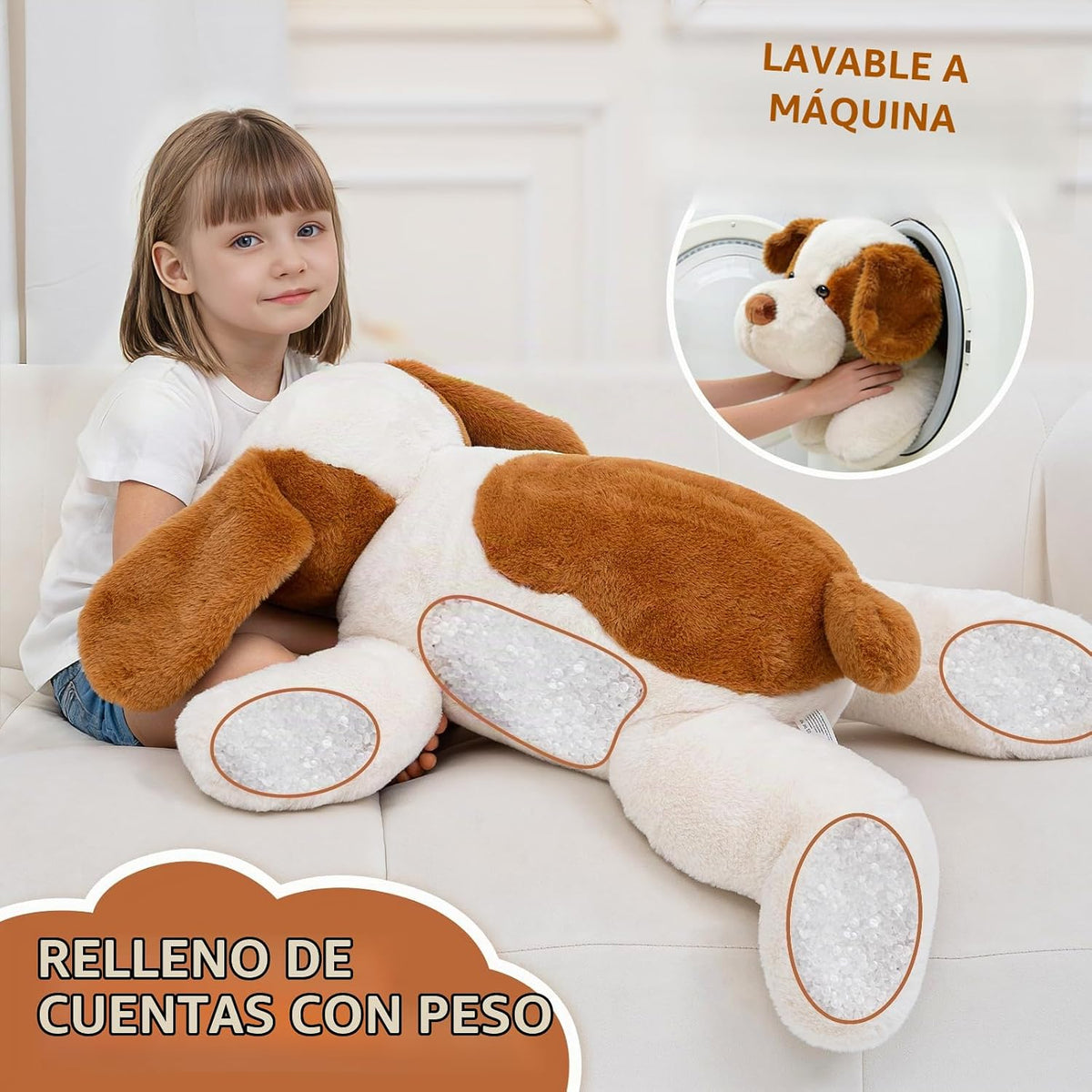 HAIJUNYA Animales de peluche con peso de 32 pulgadas y 5 libras par...