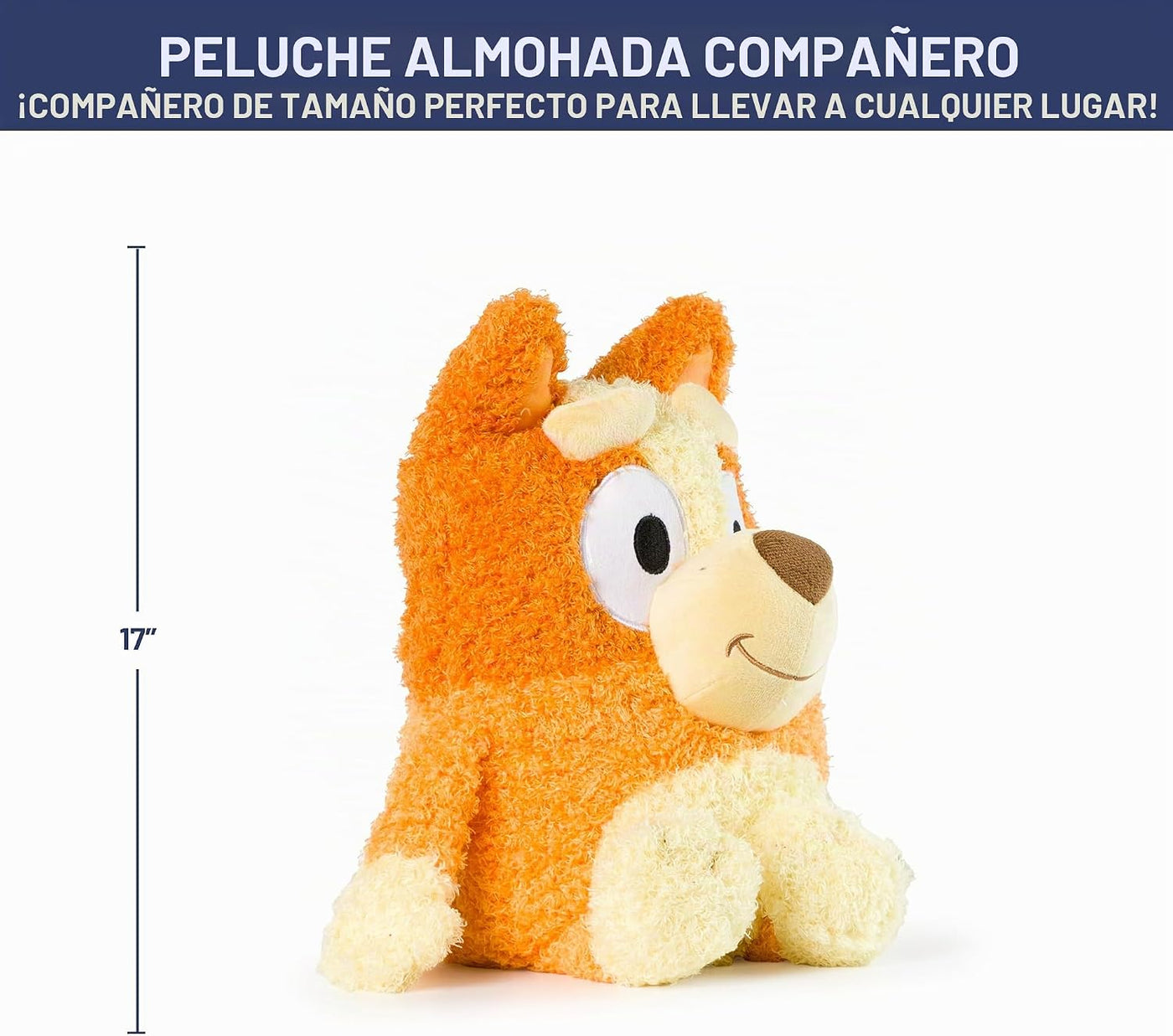 Jay Franco Bluey Almohada de Peluche Buddy - Almohada Rellena de Pe...