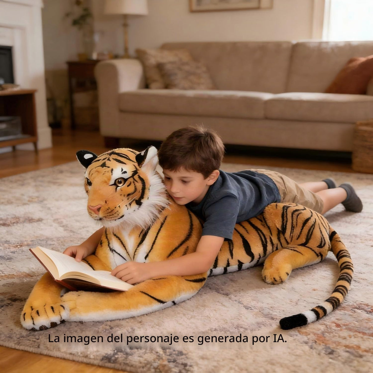 DHXSTSM Juguete de peluche grande de tigre, animal de peluche gigan...