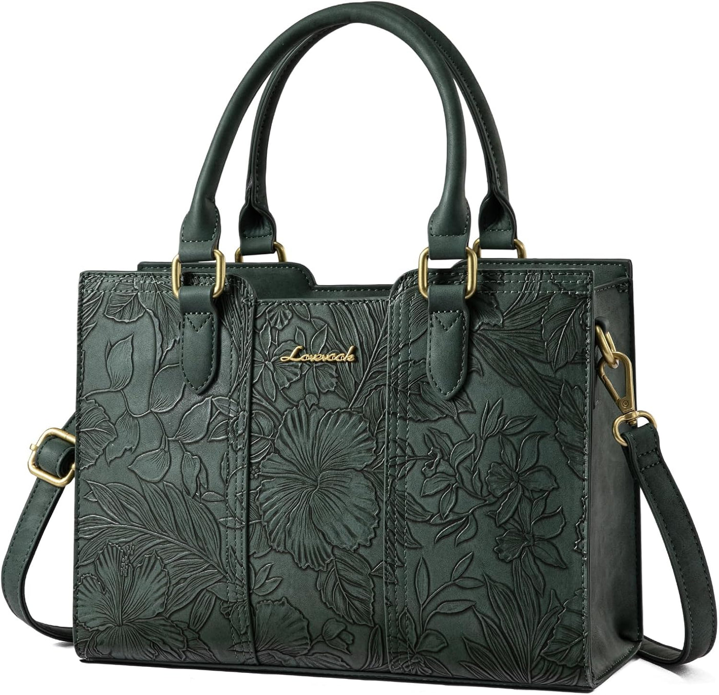 LOVEVOOK Bolso para mujer, bolso de hombro vintage de cuero, pequeñ...