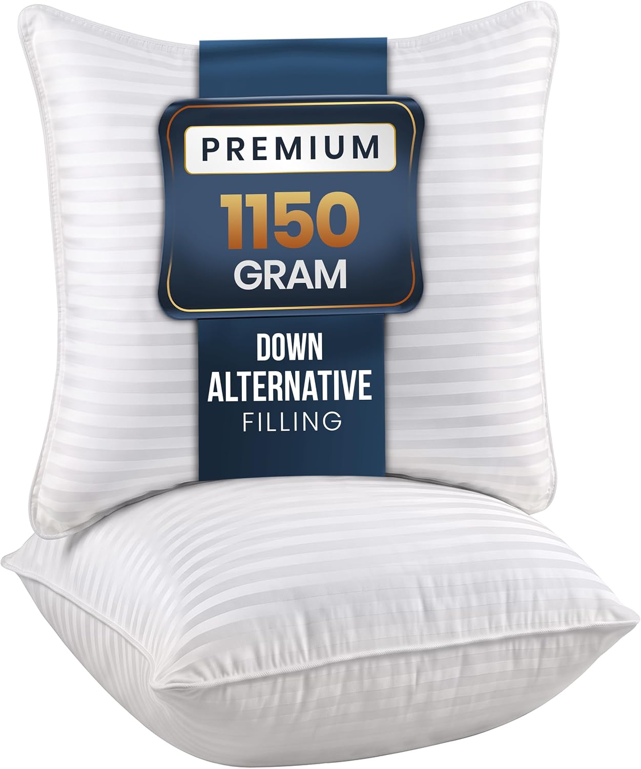 Utopia Bedding - Almohadas de cama para dormir, tamaño europeo (bla...