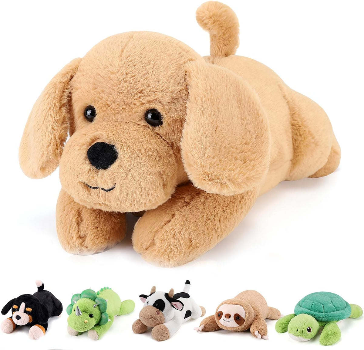 gnomantic Yellow Lab - Animales de peluche con peso de 22 pulgadas,...