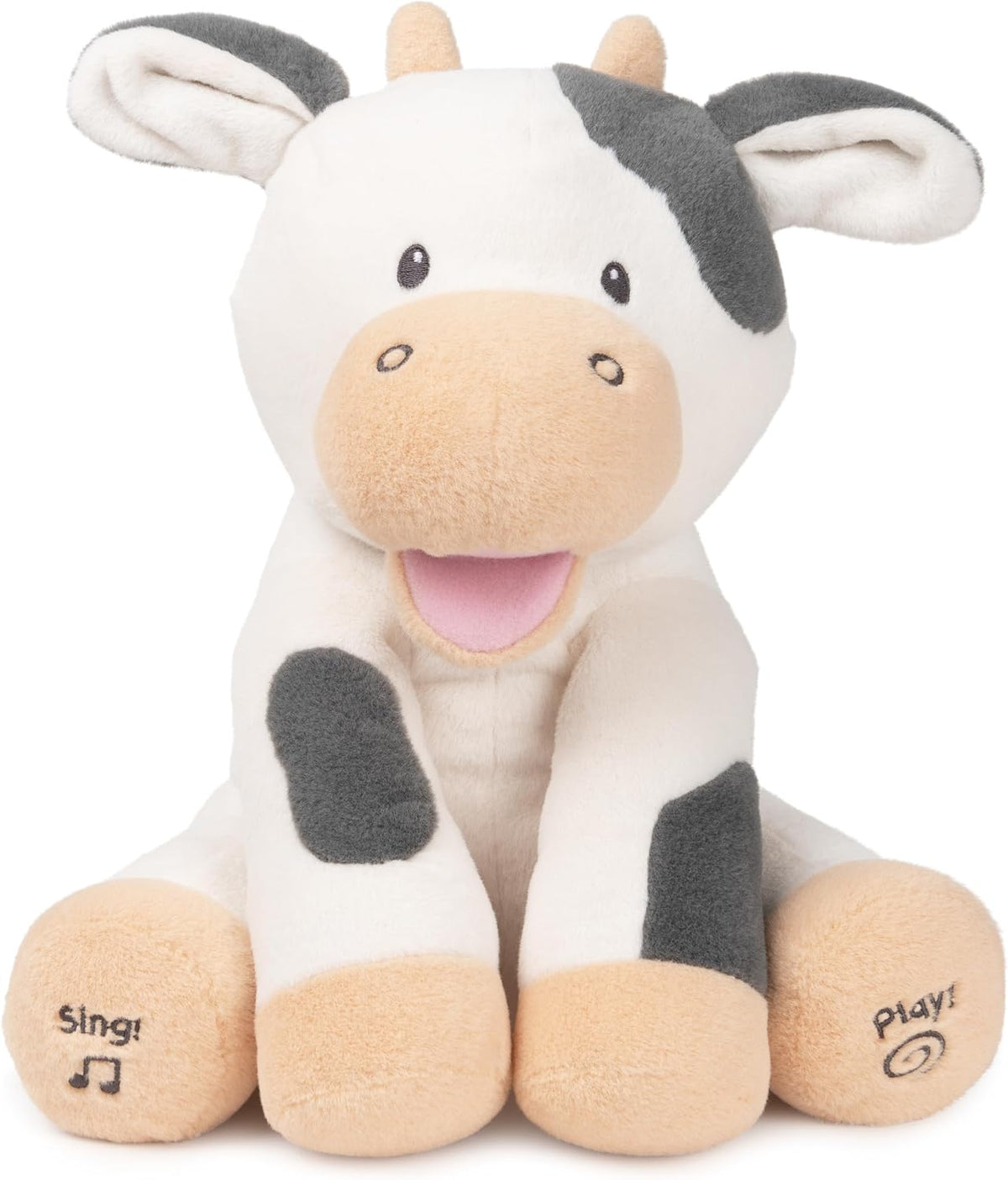 GUND Baby Buttermilk Cow Juguete musical interactivo animado de 12...