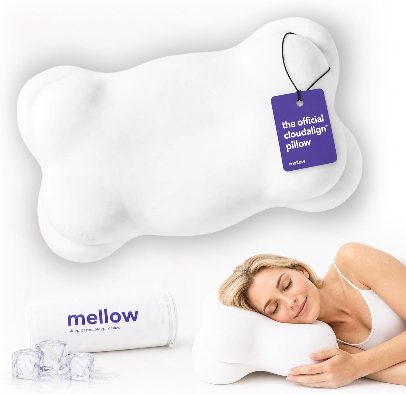 Mellow Almohada Cloud Alignment \u2013 Soporte ergonómico para alin...