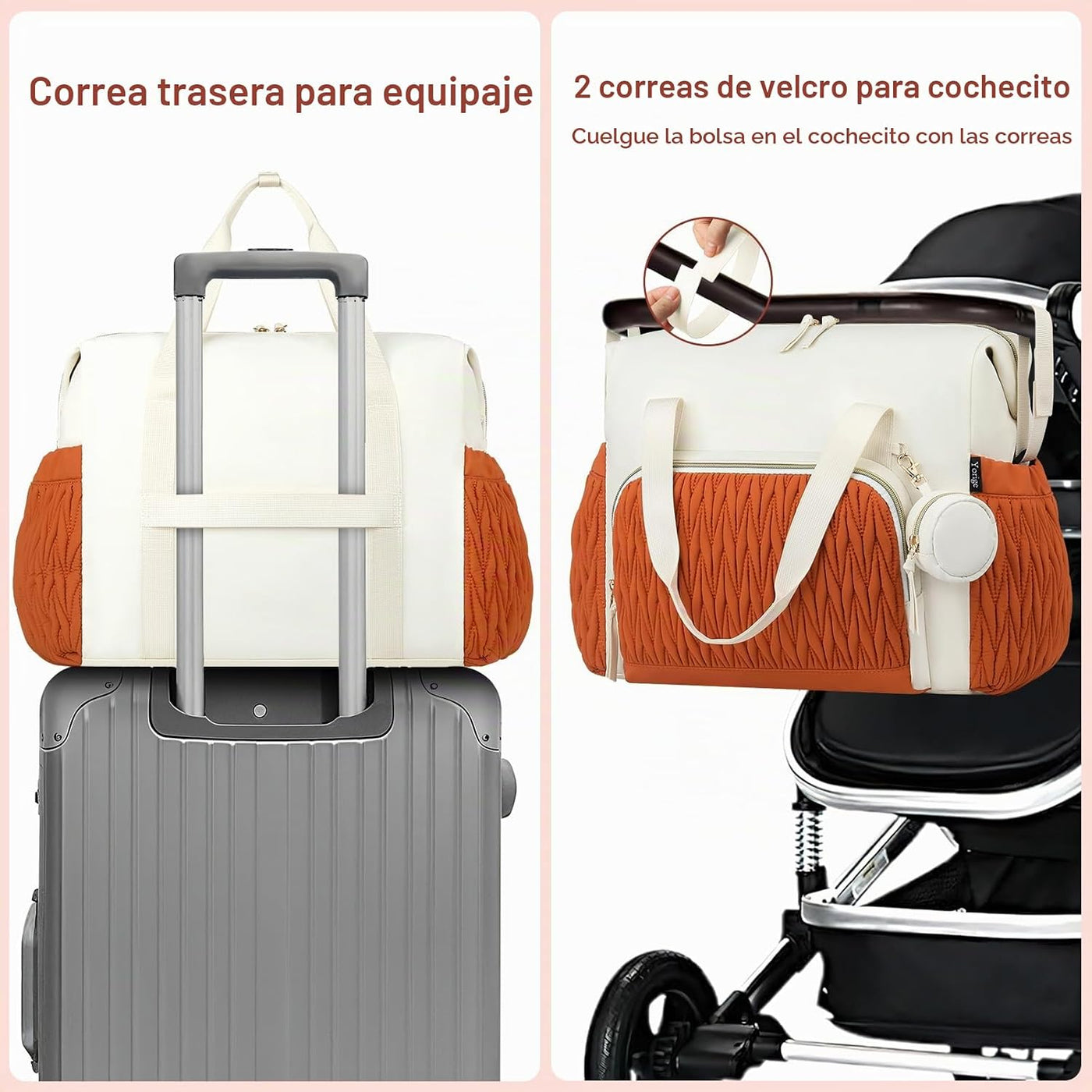 Bolsa de pañales para bebé, 6 unidades, bolsas de hospital grandes...