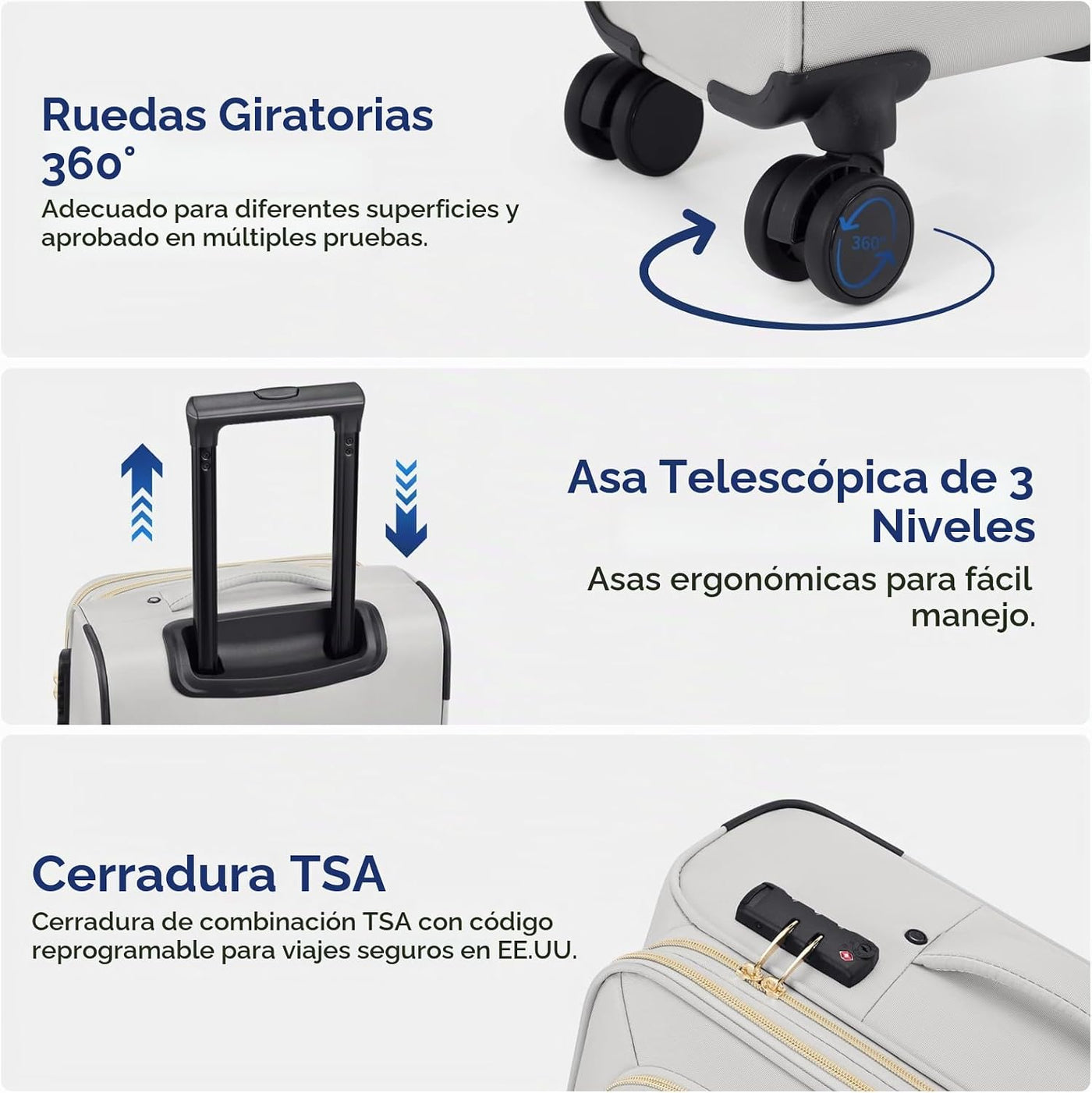 Softside - Maleta de mano expandible con apertura superior de 20 pu...