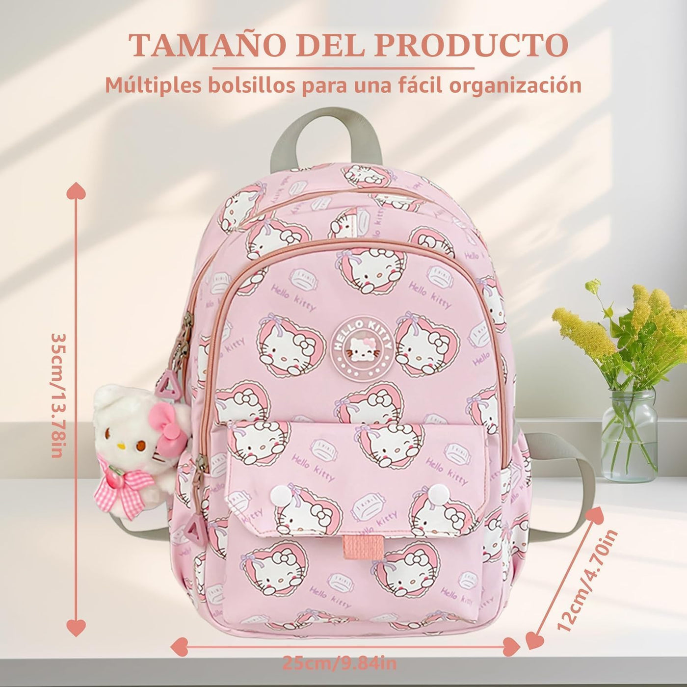 trettitre Mochila linda de anime para estudiantes, bolsa de viaje c...