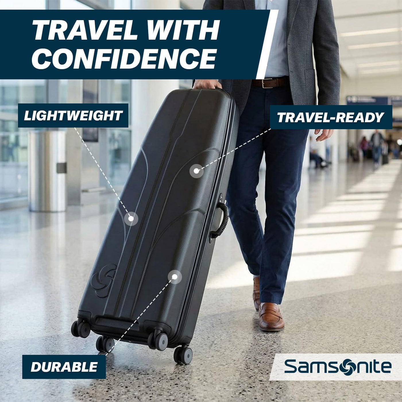 Samsonite Tour Deluxe - Funda rígida para golf, bolsa de viaje de g...