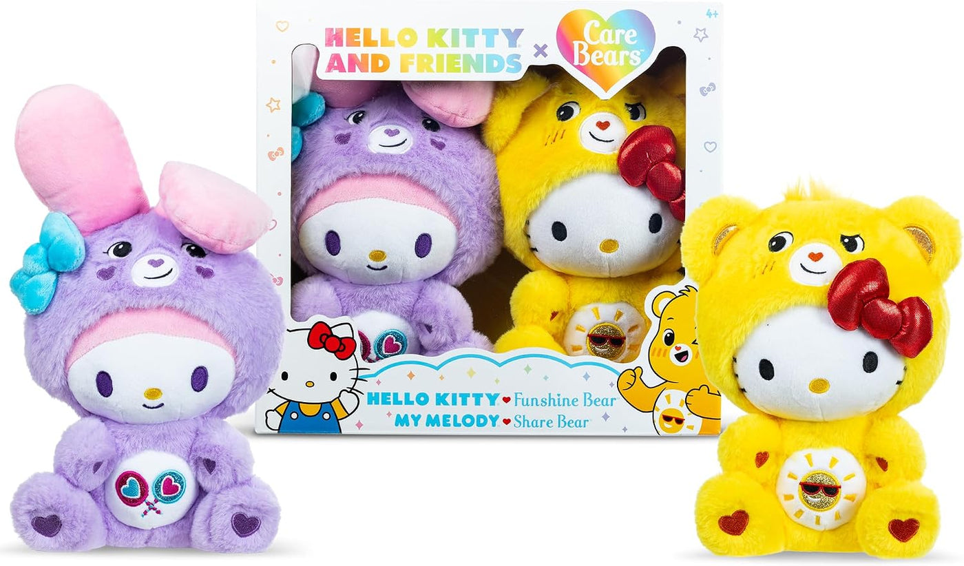 Care Bears x Hello Kitty - Paquete de 2 peluches - Hello Kitty como...