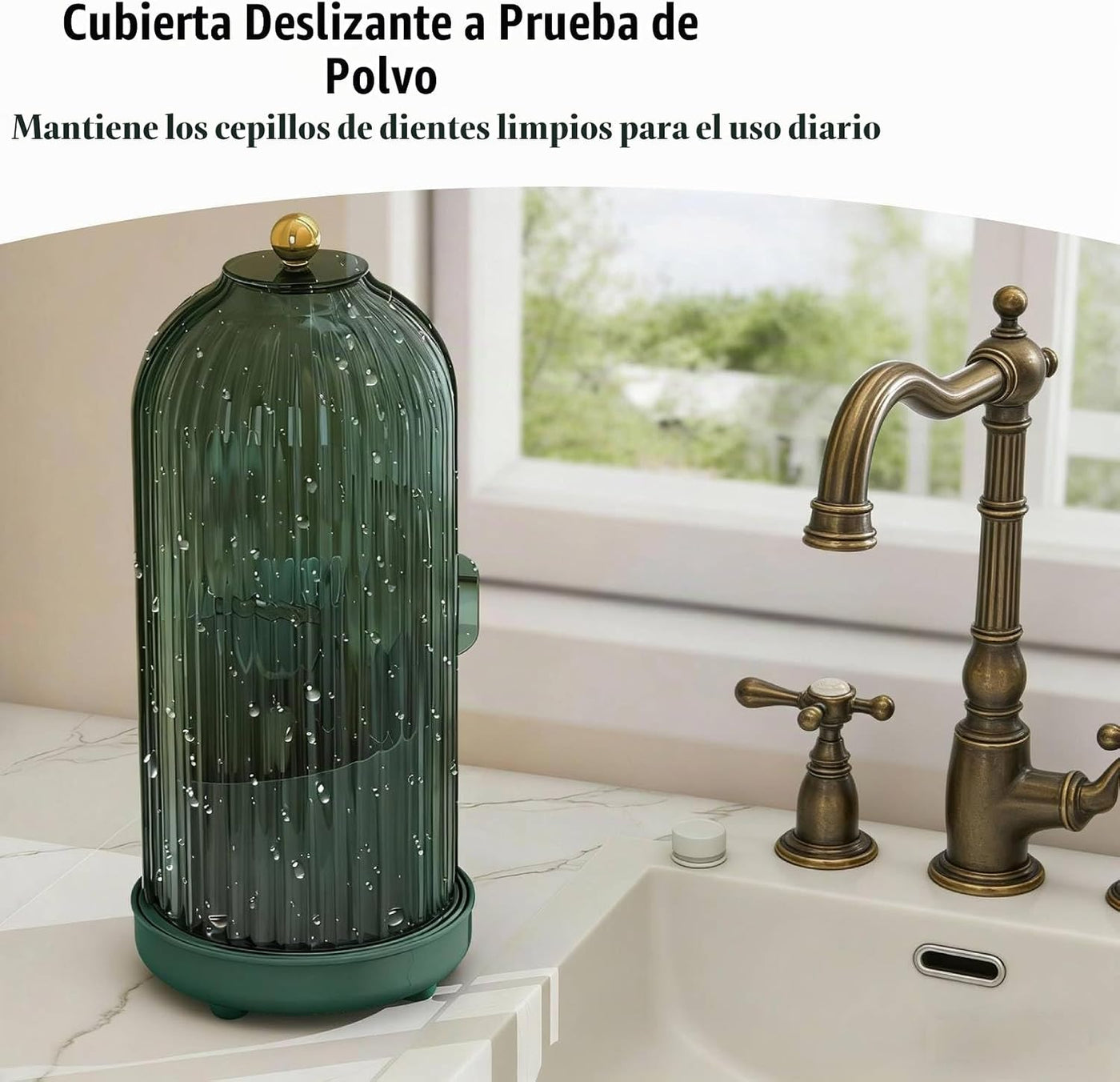 JEESA Portautensilios con Tapa, Organizador de Cubiertos Giratorio...
