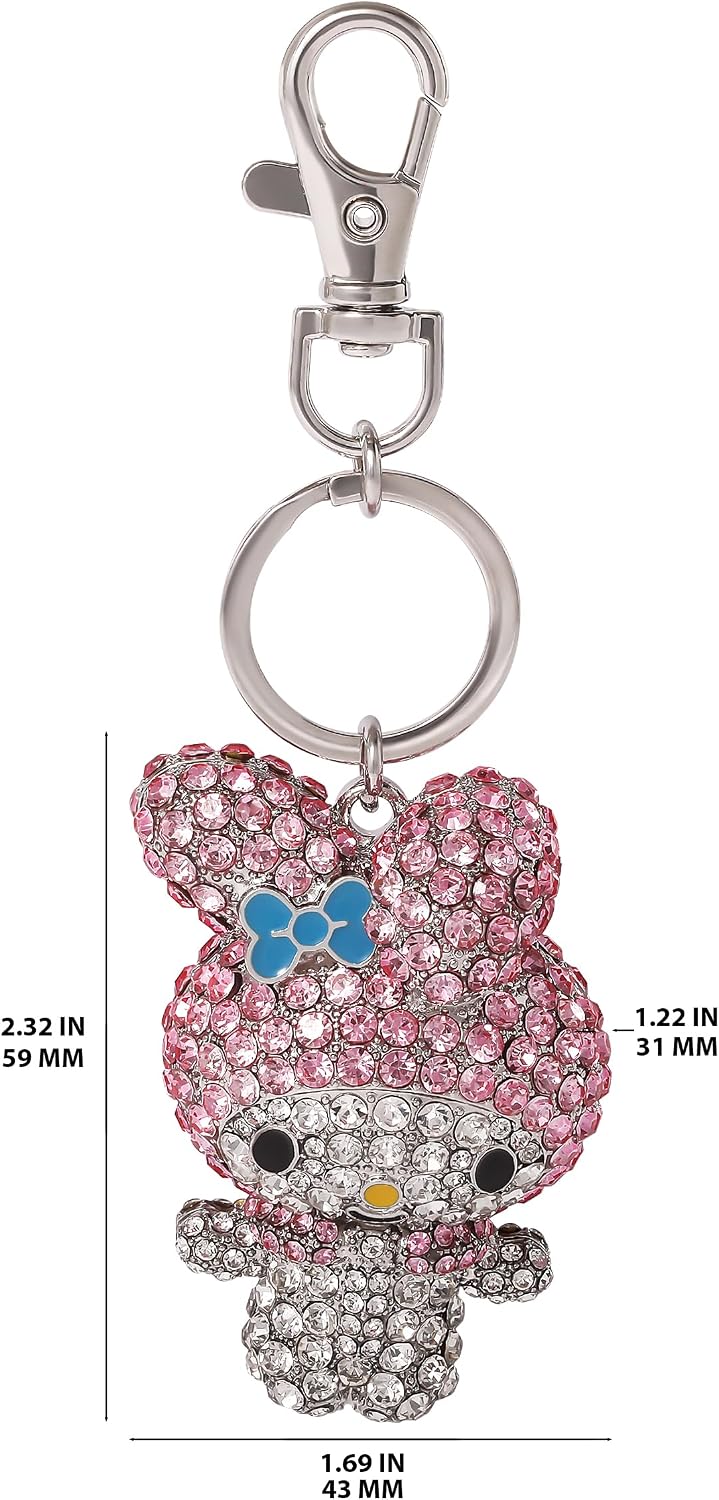 SALLY ROSE Colgante de bolsa de Hello Kitty con clip de langosta de...