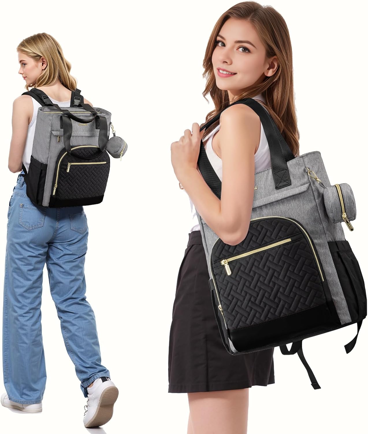 LOVEVOOK Mochila de Pañales, Bolsa de Bebé Portátil de Gran Capacid...