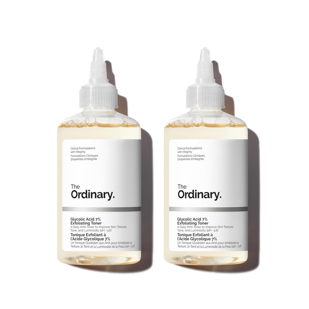 The Ordinary Tónico Exfoliante 7% Ácido Glicólico Tamaño: 8.1 Fl Oz (Pack of 2)