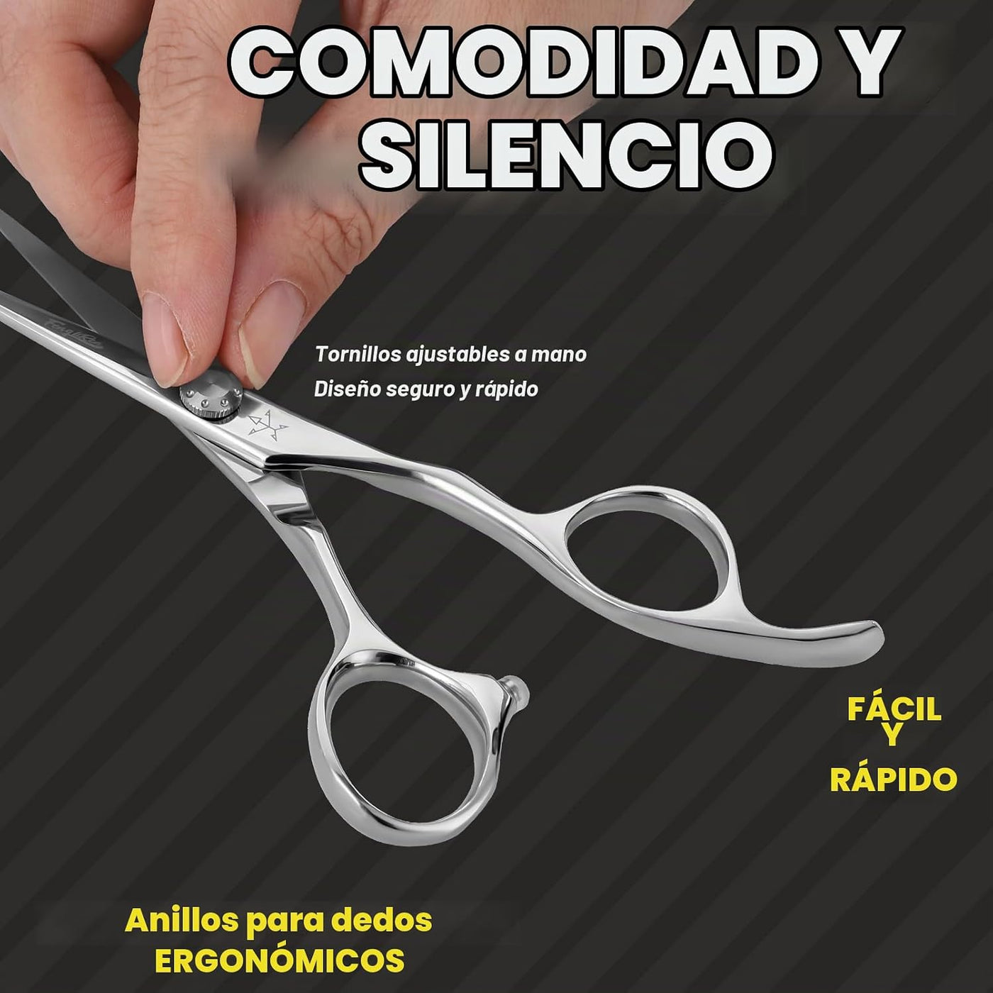 Tijeras de corte de pelo de peluquero extremadamente afiladas profe...