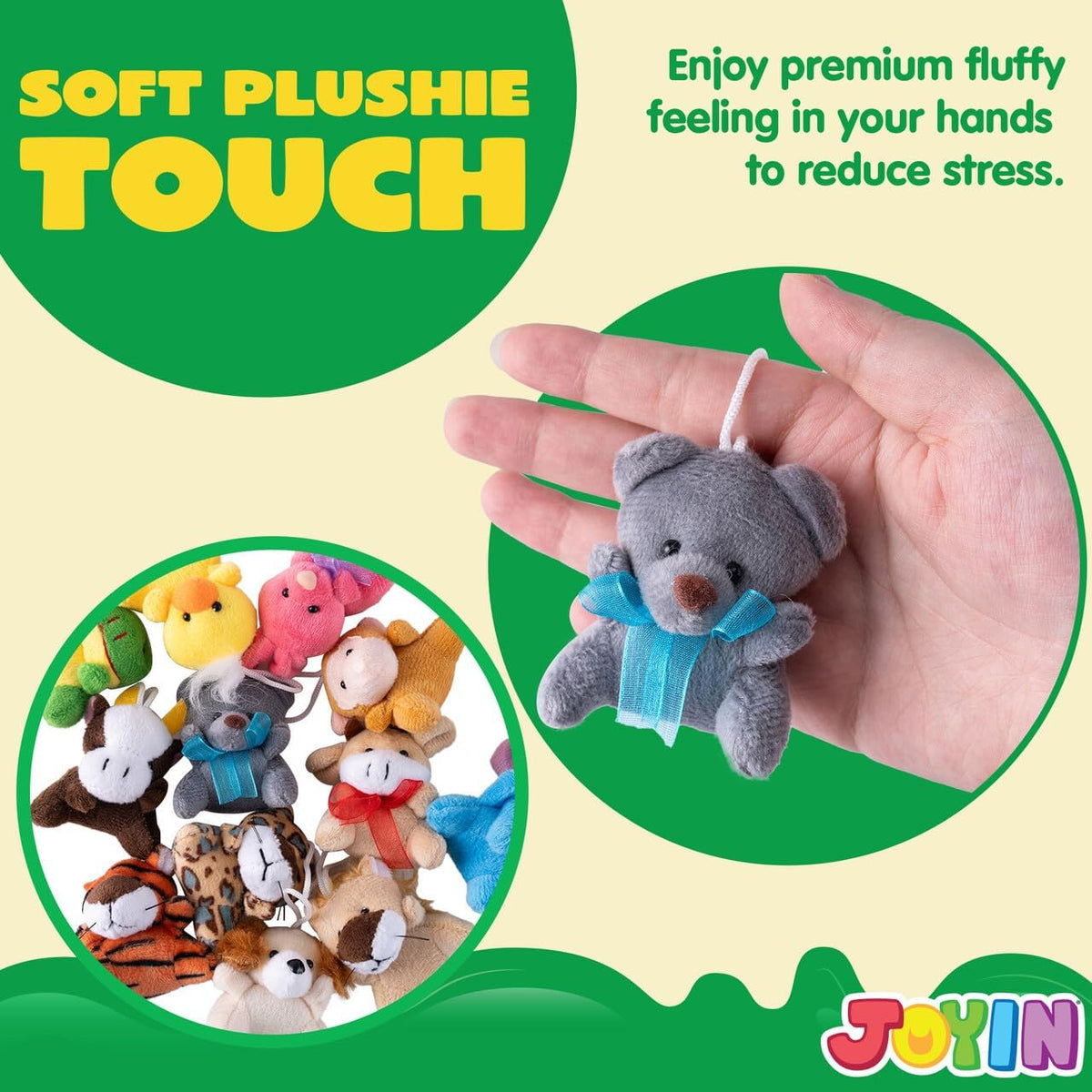 JOYIN Paquete de 36 mini juguetes de peluche de animales surtidos (...