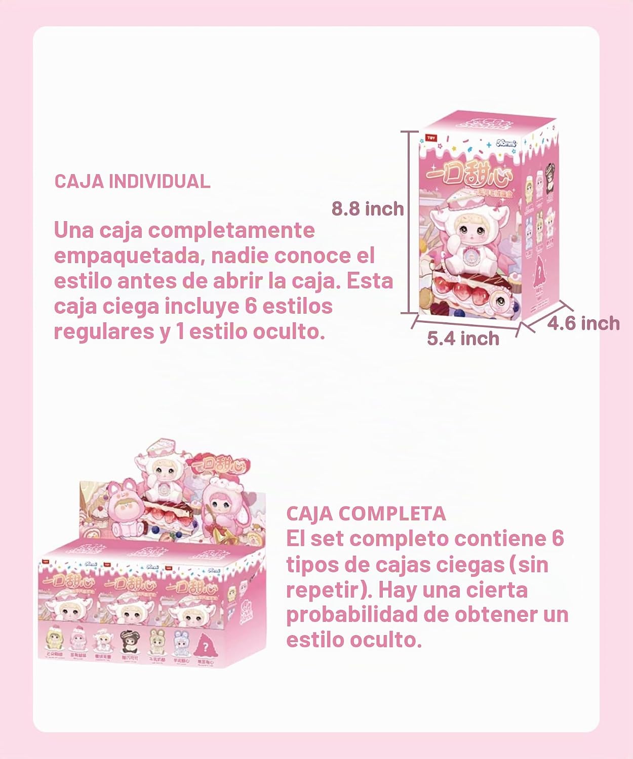 CALEMBOU Caja ciega de felpa, Kawaii Nommi Sweetheart Series Caja m...