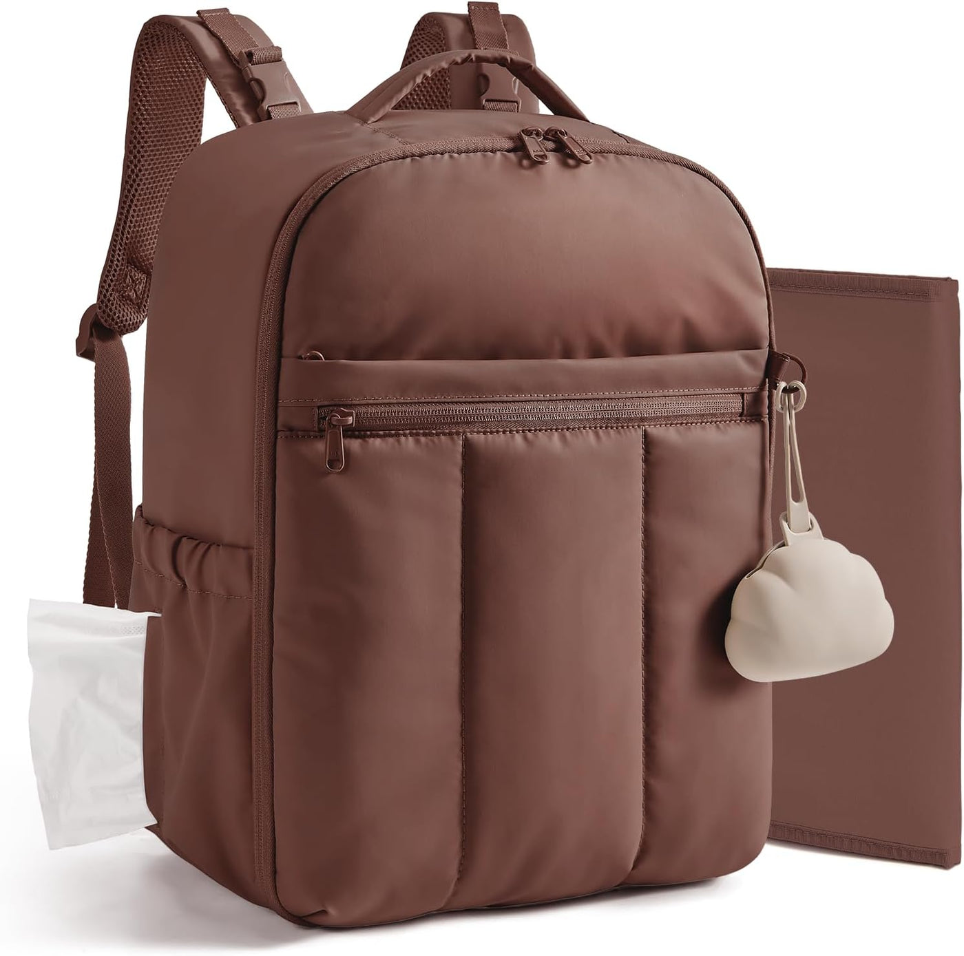 BAGSMART Mochila para pañales para bebé, bolsa de pañales ligera y...
