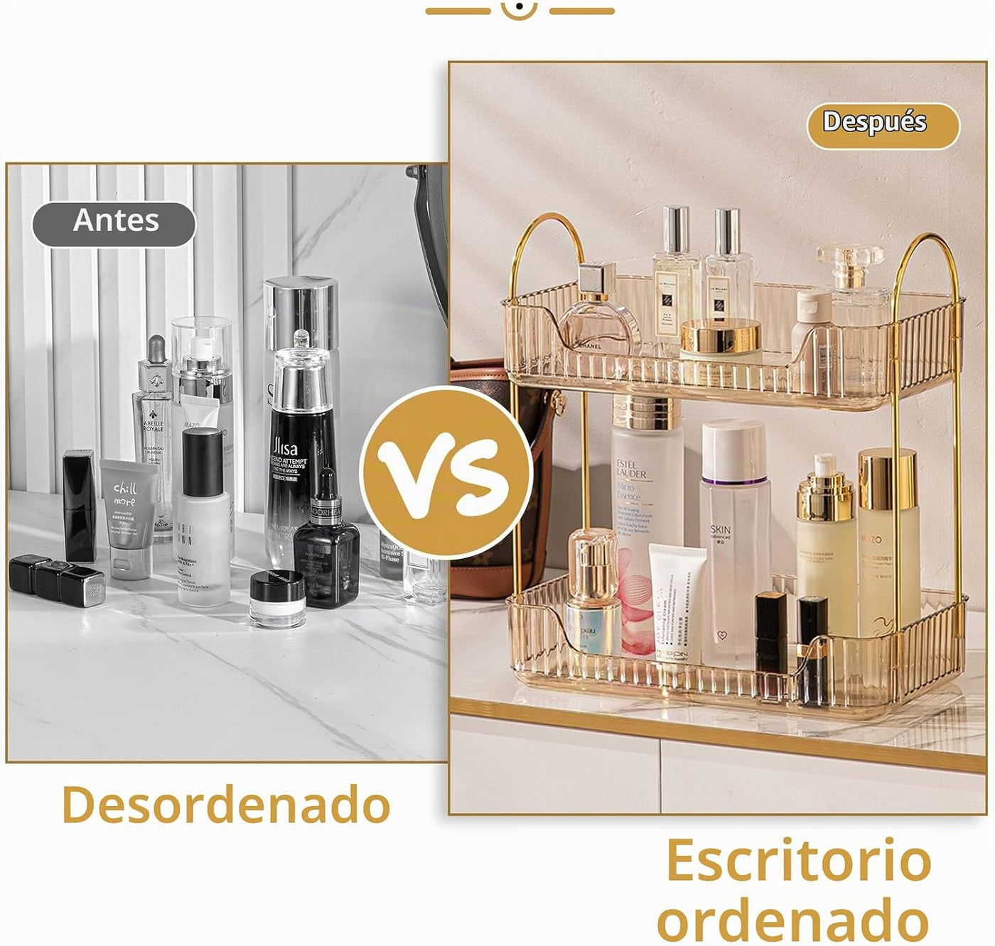 shuang qing Organizador de Baño para Encimera, Estante de Almacenam...