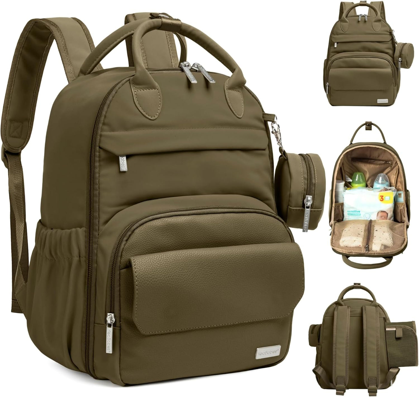 KeaBabies - Mochila para pañales, mochilas de viaje para pañales (o...
