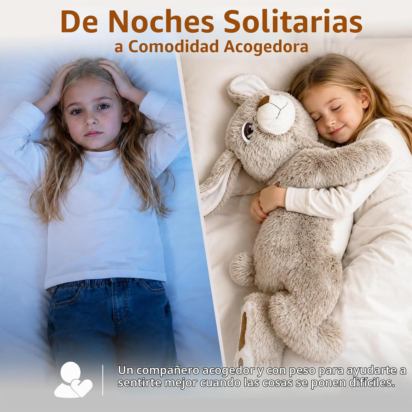 HAIJUNYA Peluche de conejo con peso de 32 pulgadas, 5 libras, jugue...