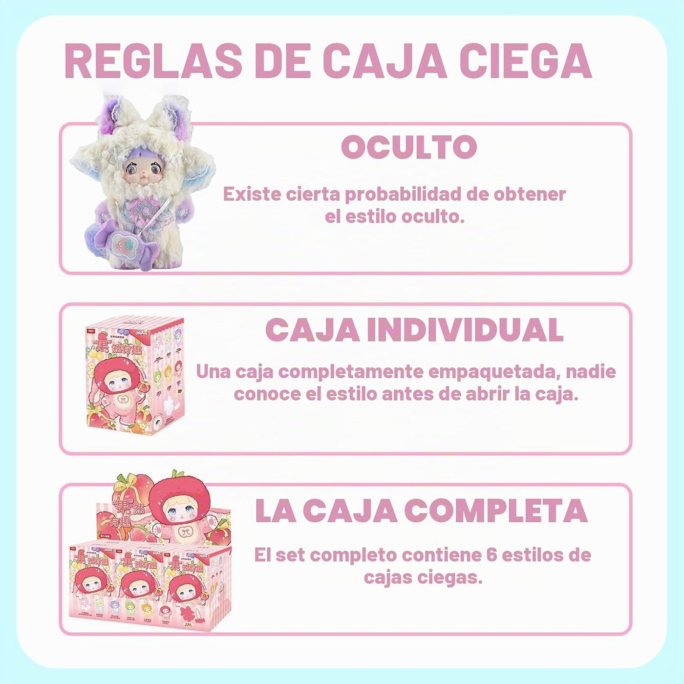 Mckkymi Caja Ciega de Peluche, Muñeca de Peluche de la Serie de Fru...