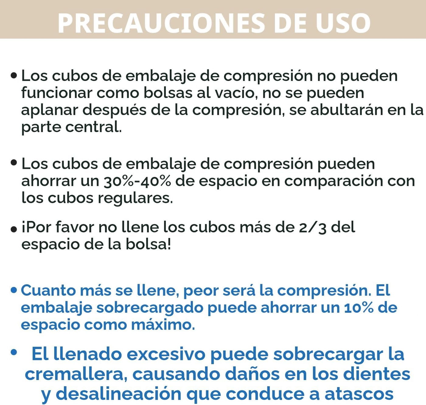 BAGAIL 4 juegos\/6 juegos\/8 juegos cubos de compresión para embala...