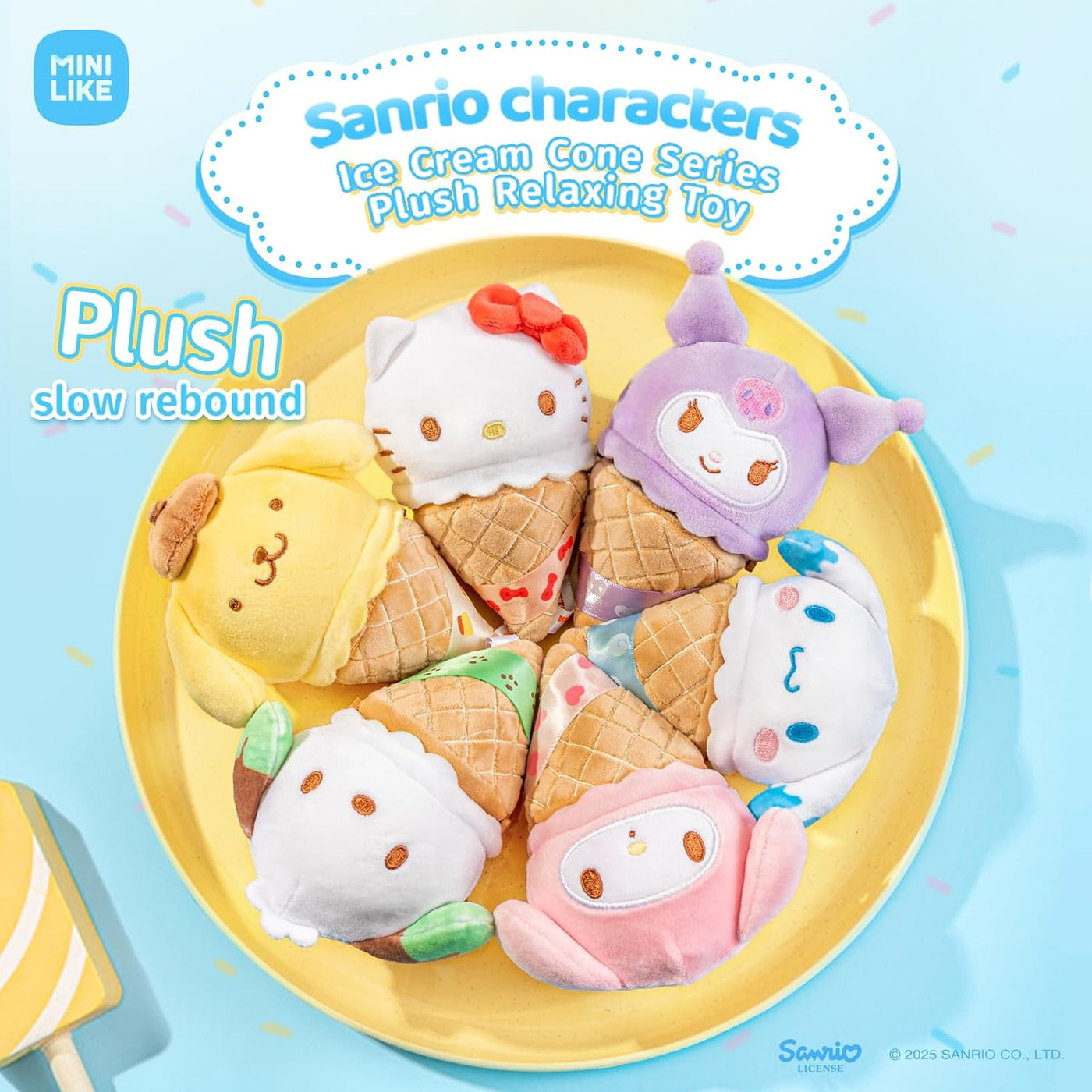 MINI LIKE Sanrio Caja ciega Hello Kitty Kuromi My Melody Cinnamorol...