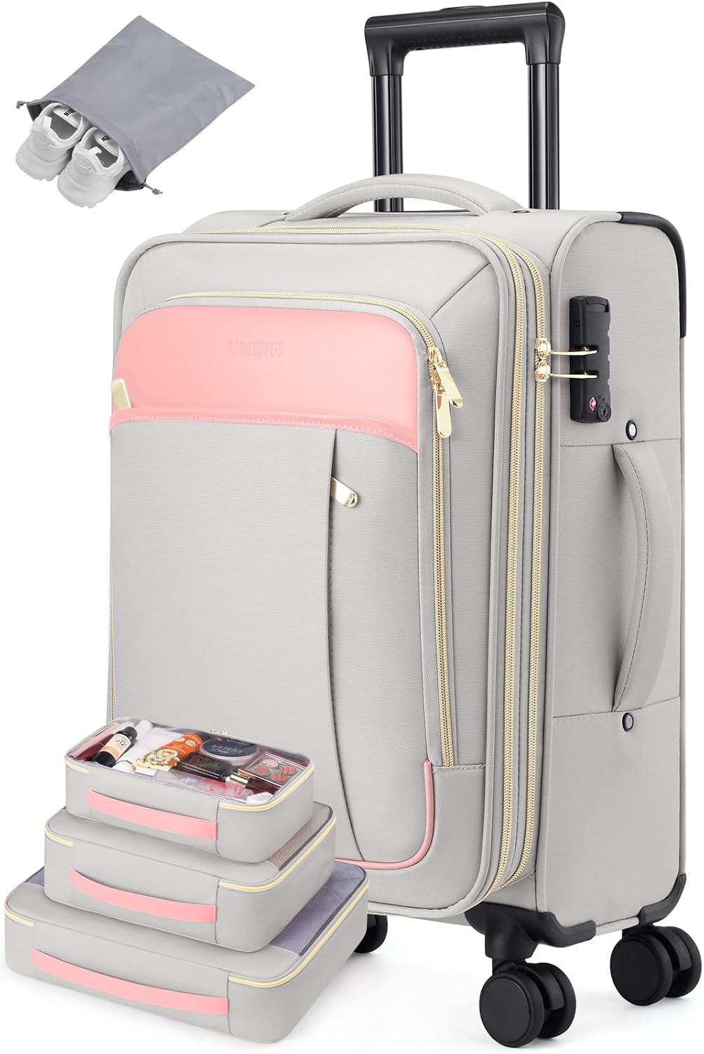 Softside - Maleta de mano expandible con apertura superior de 20 pu...