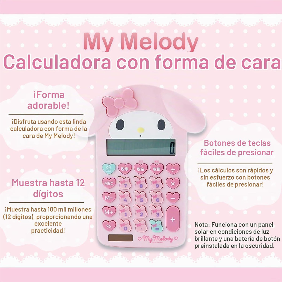 SanrioOriginal Calculadora con Forma de Cara (Importación de Japón)...
