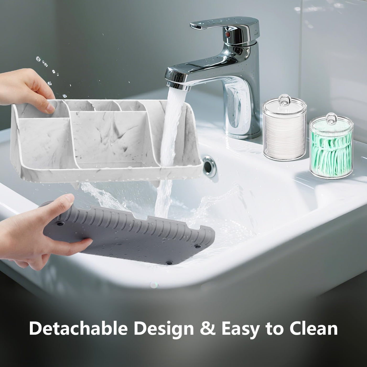 GFWARE Juego de soporte para cepillos de dientes de baño con dispen...