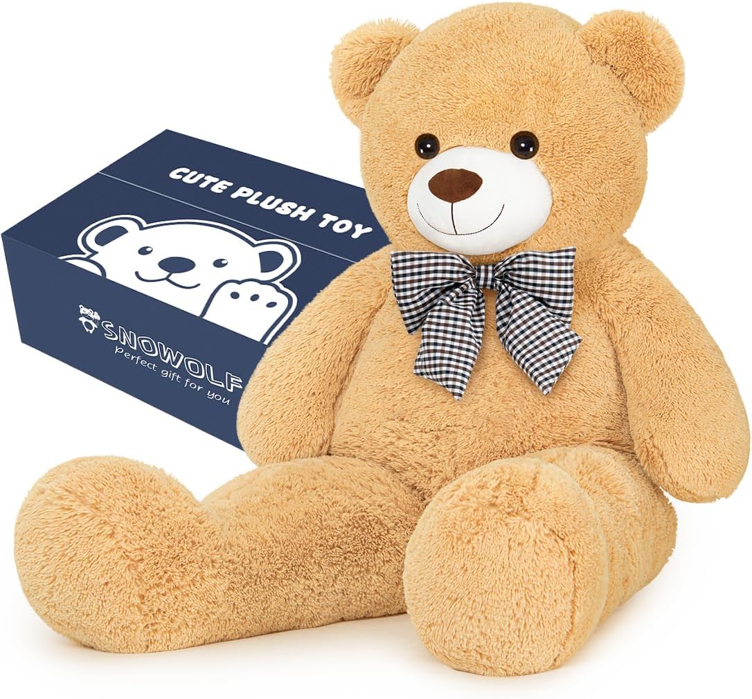Oso de peluche gigante de 4 pies, lindo animal de peluche grande, 5...