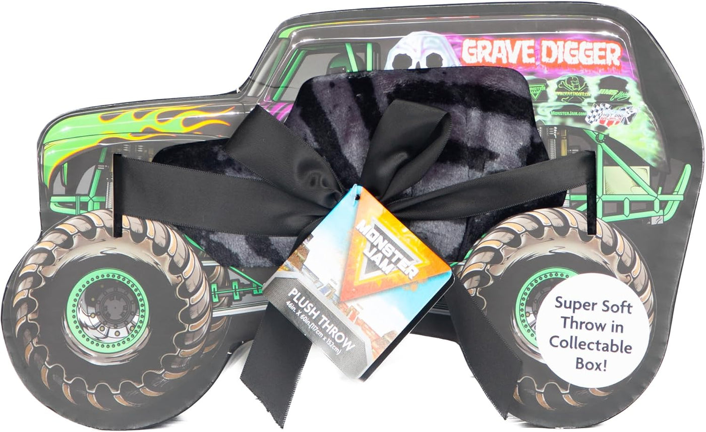 Manta Monster Jam con caja de regalo \u2013 La manta mide 46 x 60 p...