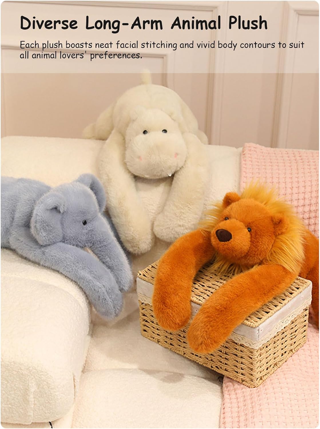 FIAEUGZKM Almohada de peluche ponderada de 23.6 pulgadas, juguete d...