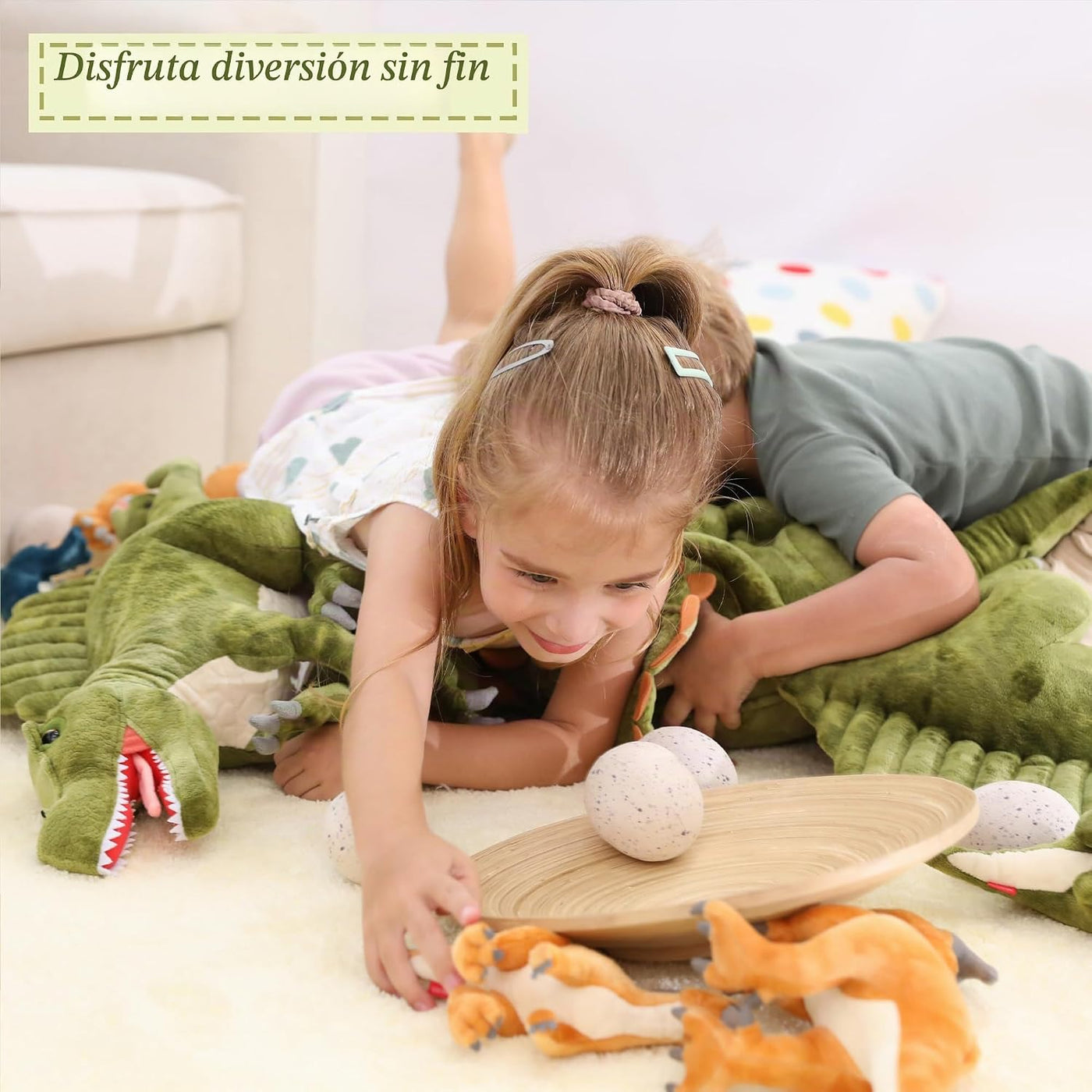 Wilomis Animales de peluche de dinosaurio, dinosaurio de espinosaur...