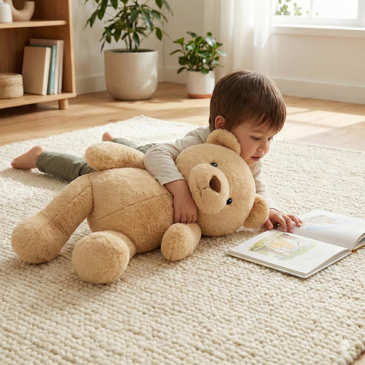 WEIGEDU Animal de peluche aderezable que se adapta a ropa de niños...