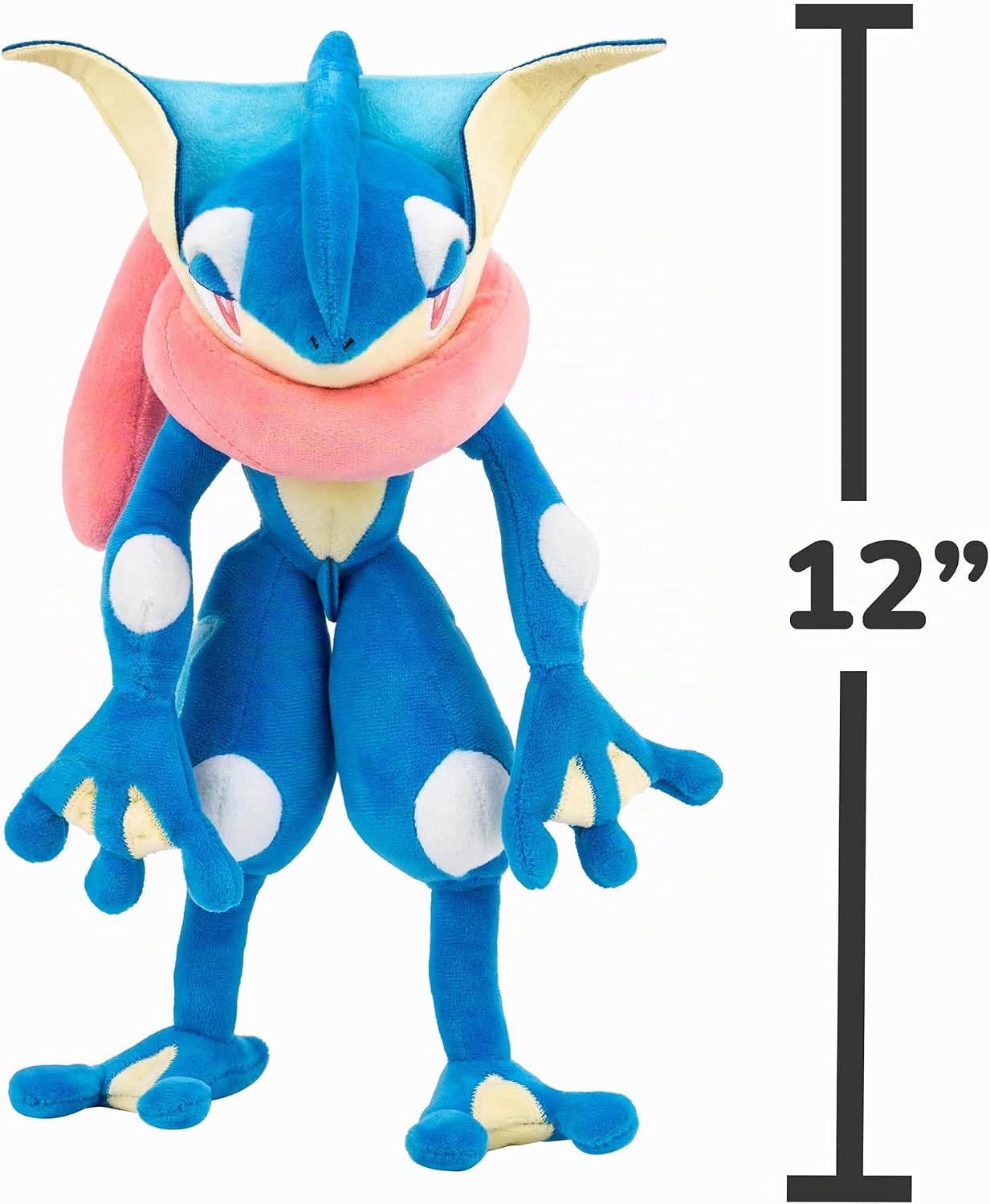 Pokemon Greninja - Peluche suave de 12 pulgadas con detalles autént...