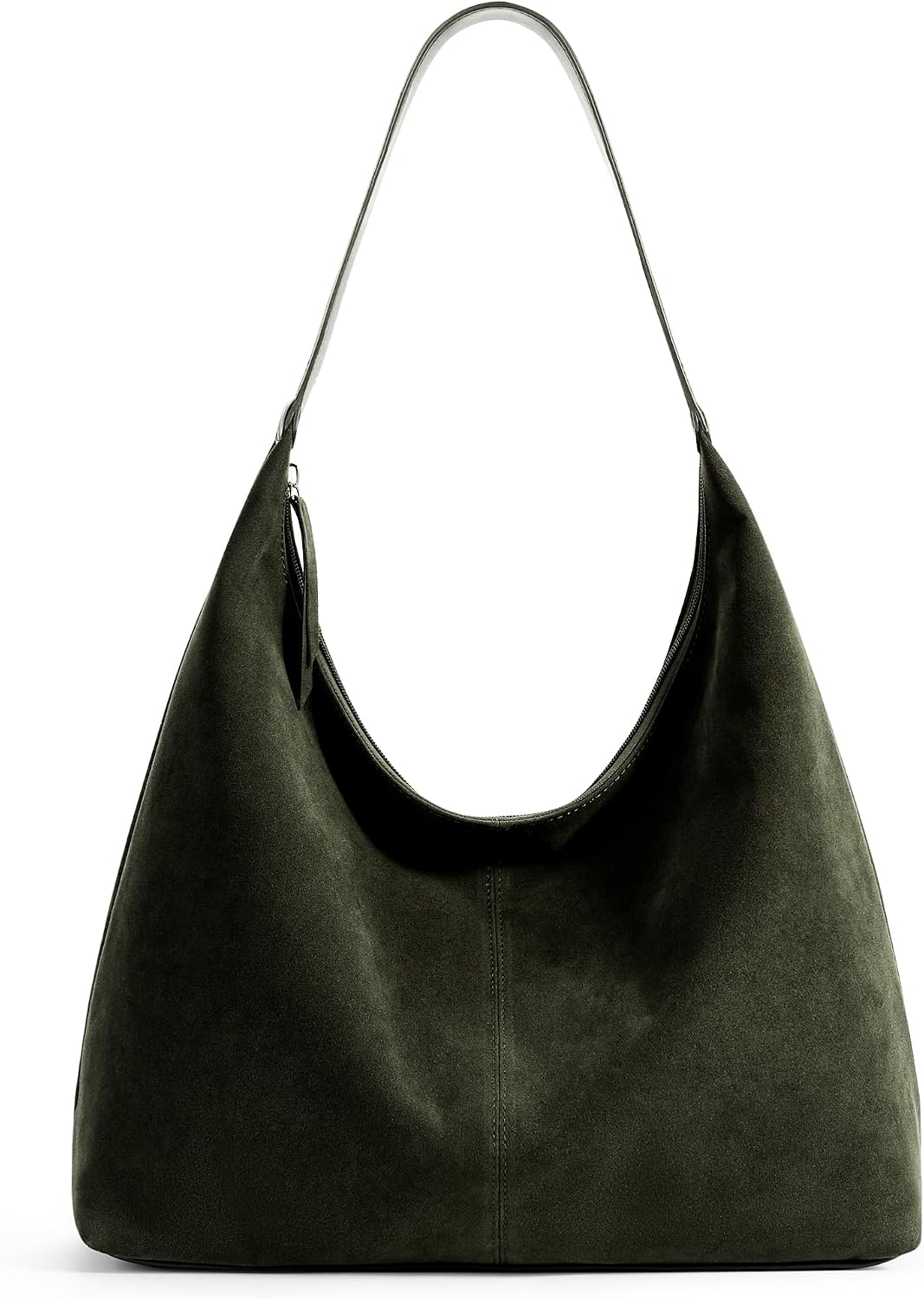 KALIDI Bolso de Mano Casual de Cuero Vegano Bolso Hobo con Cremalle...