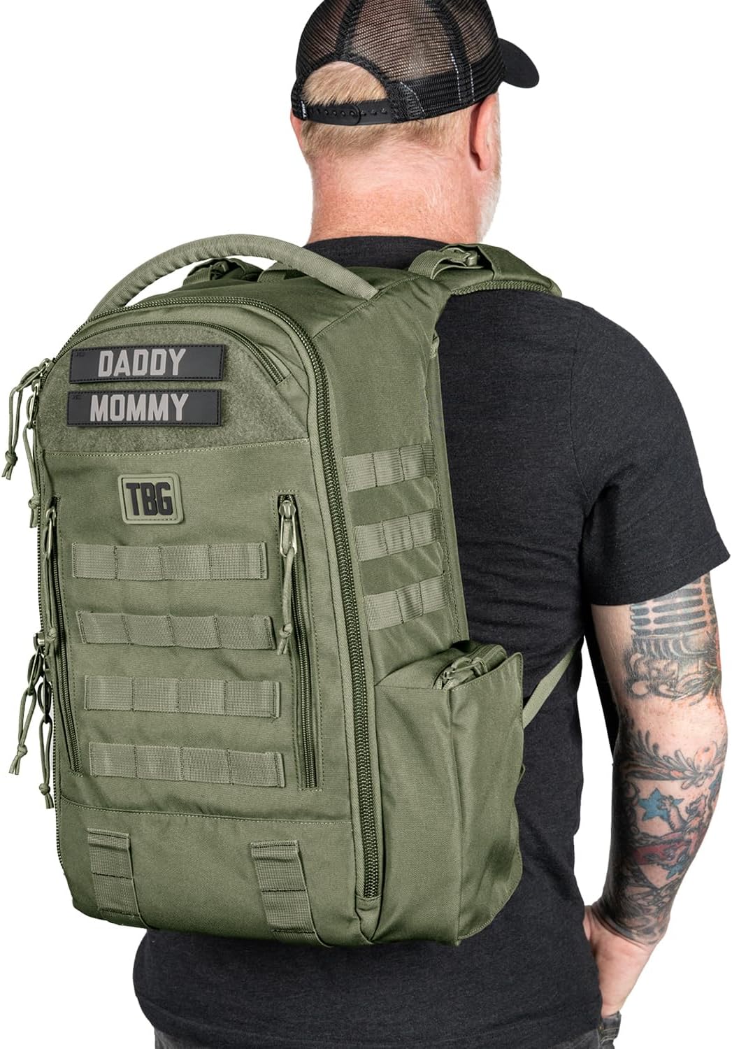 Tactical Baby Gear Daypack Mochila Táctica de Pañales para Papás -...