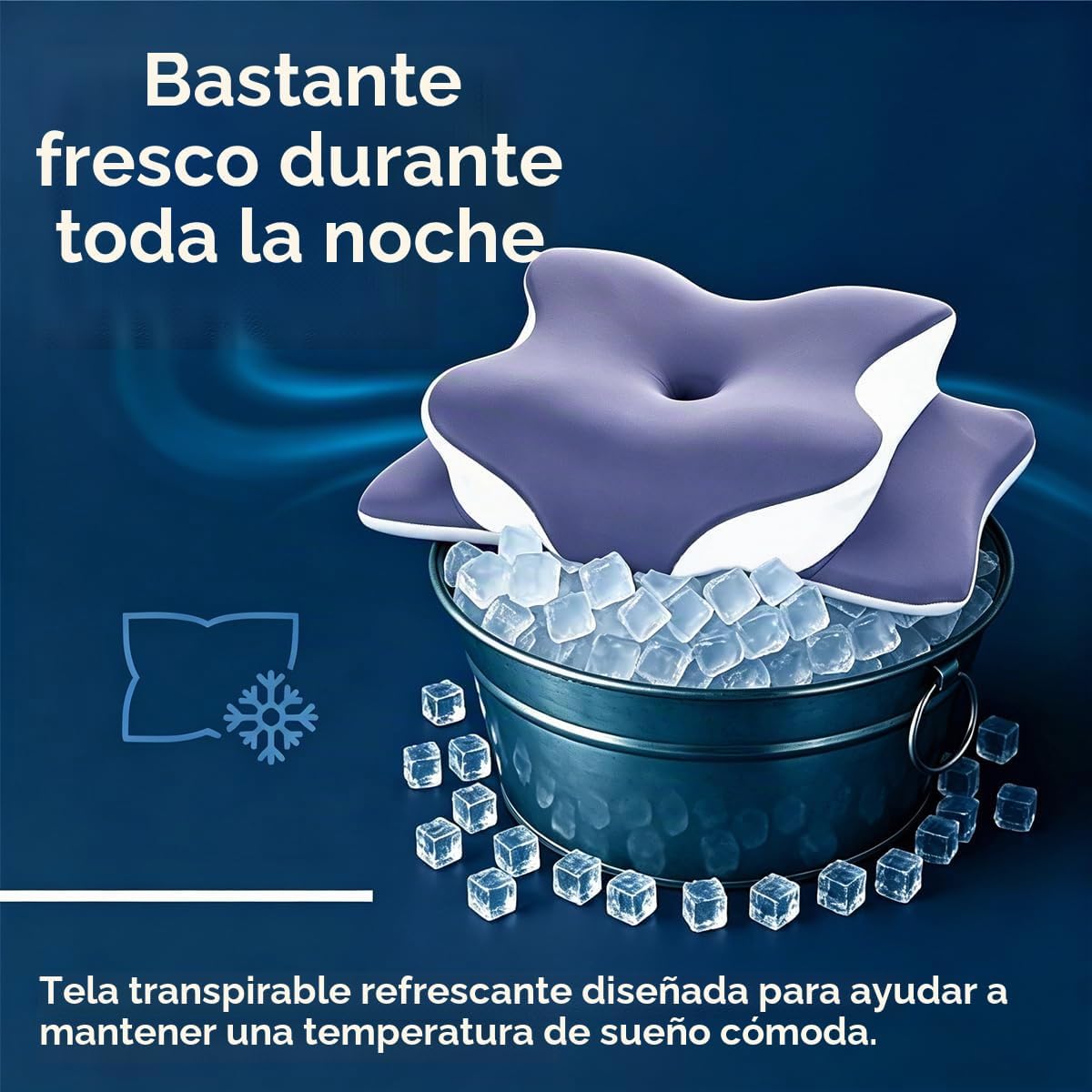WKEFF Almohada cervical para aliviar el dolor de cuello, diseño hue...