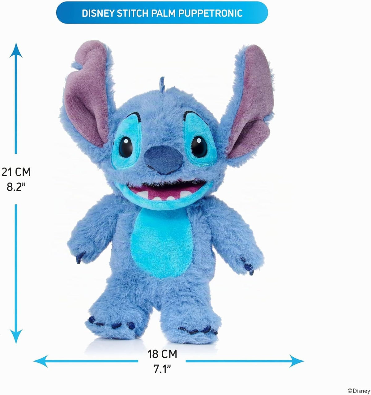 ¡Guau! Cosas Disney Stitch Palm Puppetronic | Más de 40 sonidos y a...
