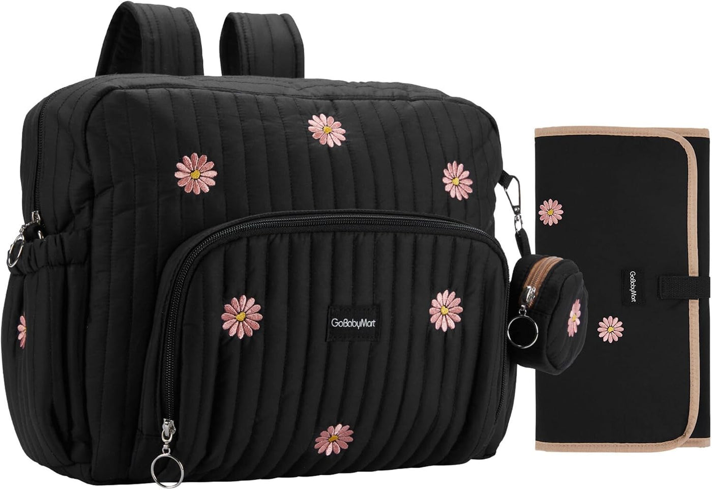 GOBABYMART - Mochila para pañales con cambiador, bolsa de viaje par...