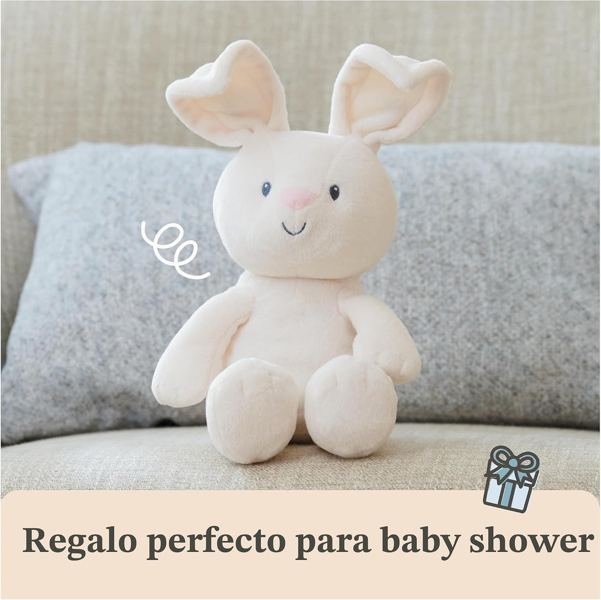 GUND Baby Peek-a-Boo Flora - Juguete de peluche activado por apreta...