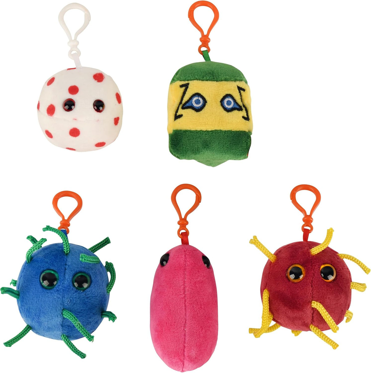 GIANT MICROBES Caja de regalo de plagas del siglo XXI, llaveros cie...
