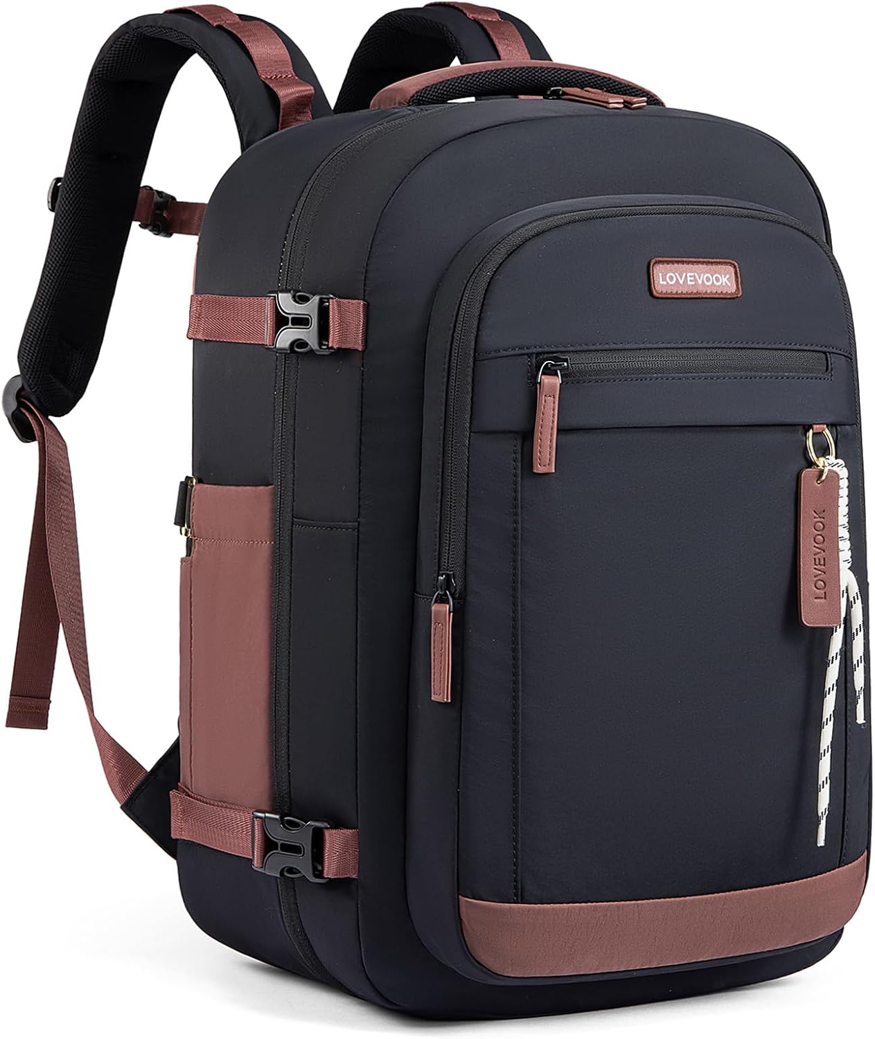 LOVEVOOK Mochila de viaje de 50 L para hombres y mujeres, equipaje...