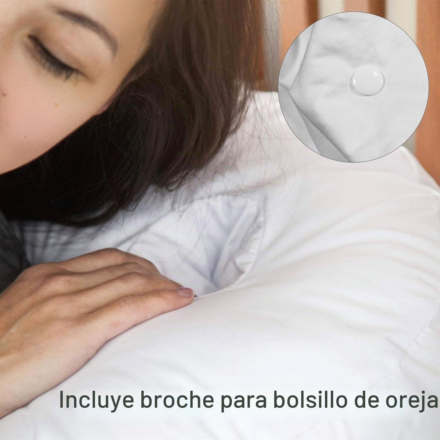 DMI Funda de almohada protectora para la almohada para dormir de la...