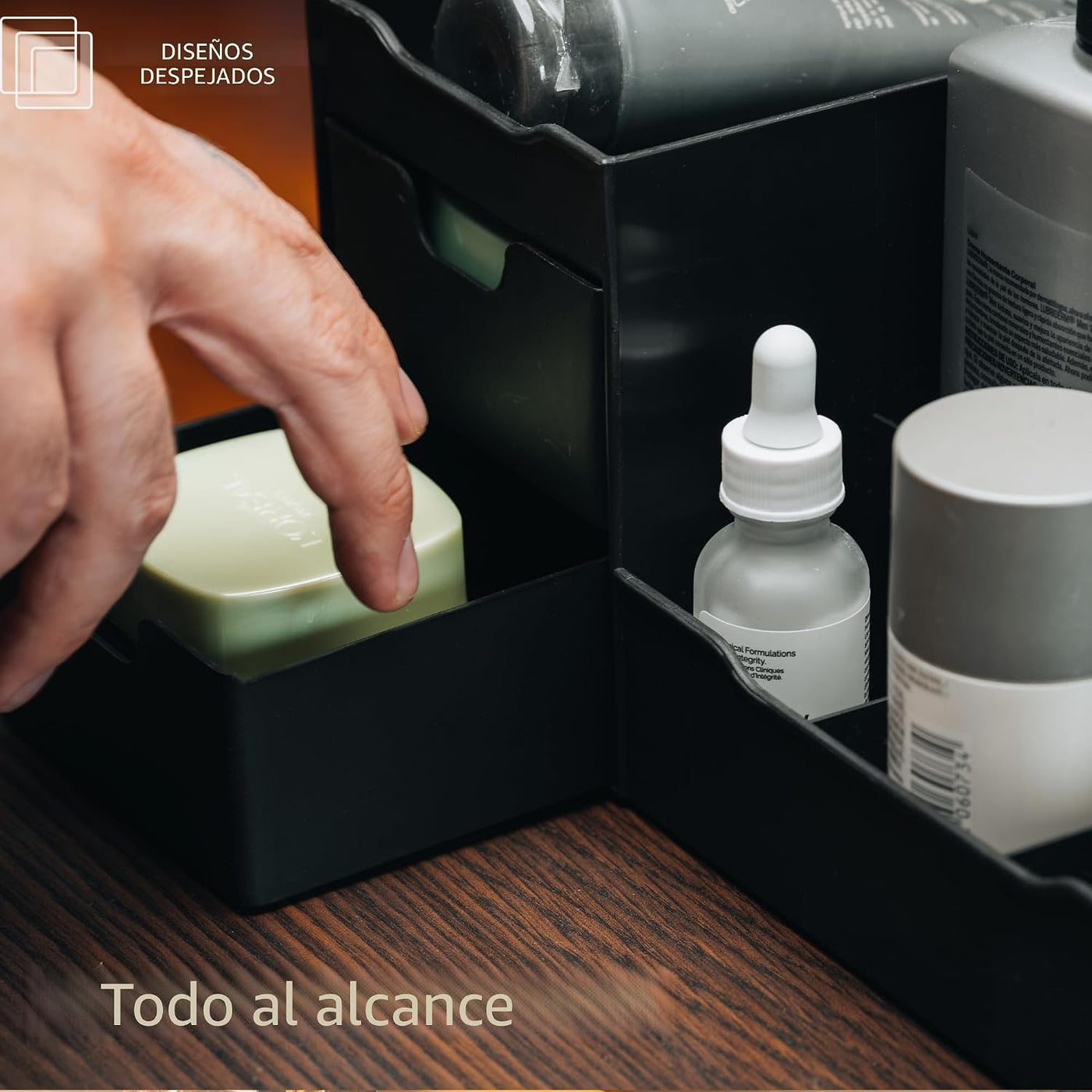 Despejado diseños Maquillaje Organizador con cajones