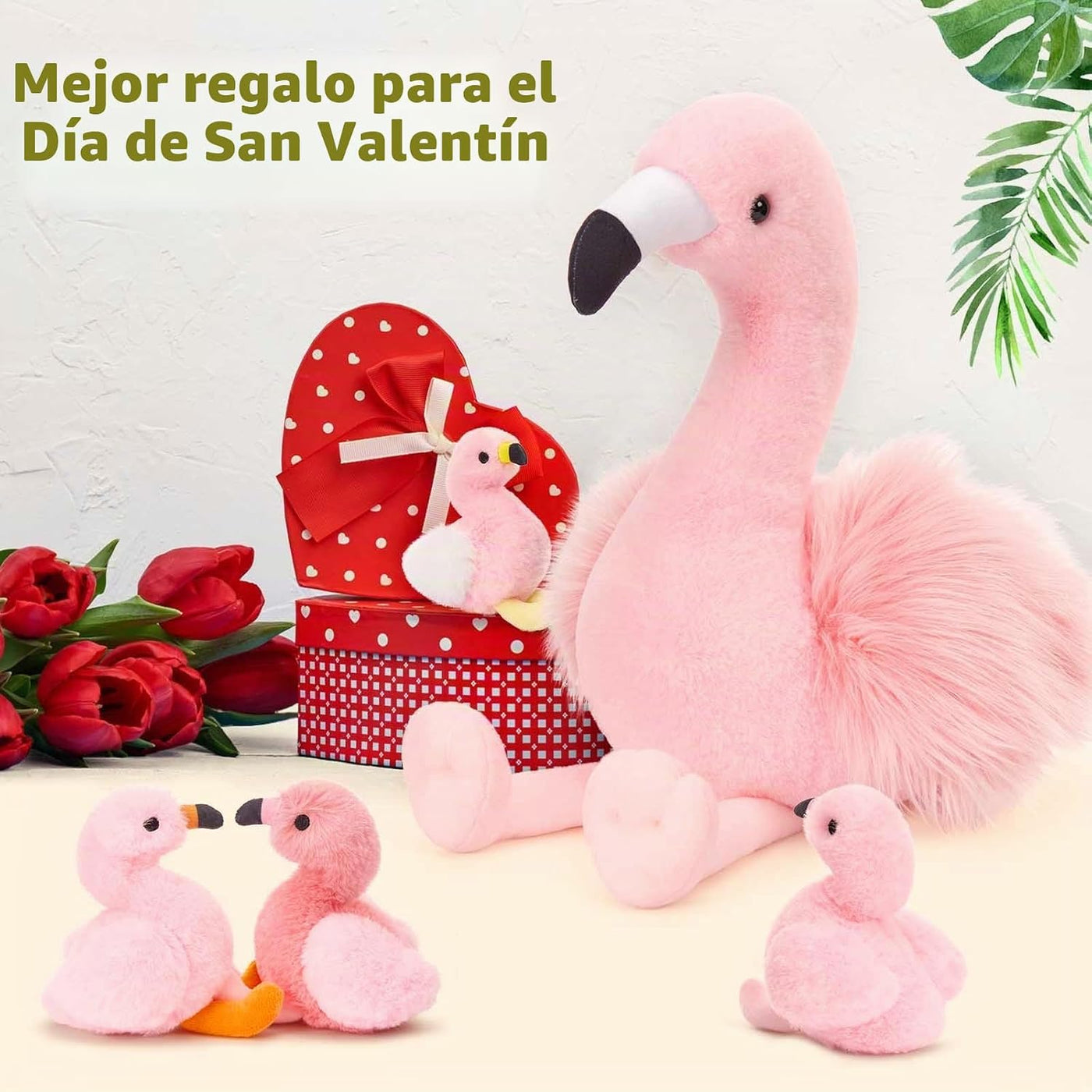 MorisMos - Animales de peluche de flamenco, mamá flamenco de 18 pul...